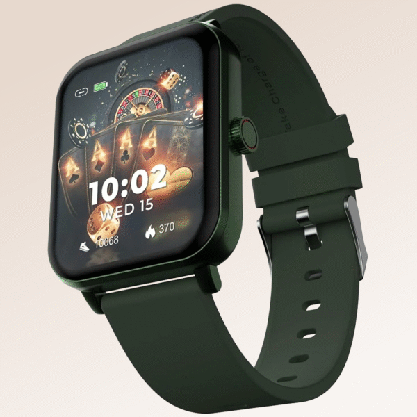 beatXP Marv Ace 1.85” HD Display Bluetooth Calling Smart Watch, Rotary Crown, 240 * 284px, 500 Nits, 60Hz Refresh Rate, 100+ Sports Modes (Green)