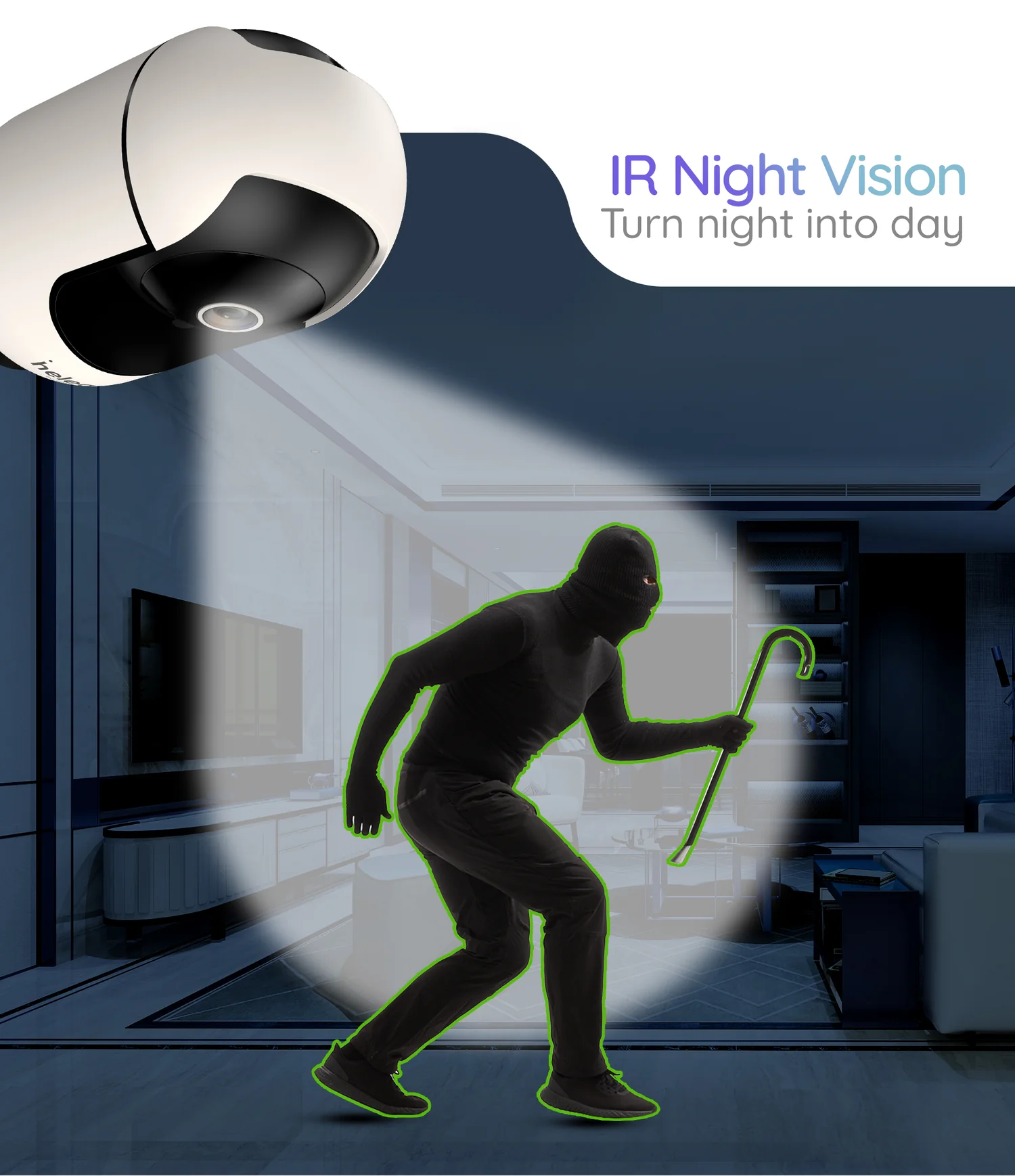 pebble Helea HL-SC002, 2 MP, HD 360 Motion Detection & Tracking, IR Night Vision Security Camera 6 Website 2 03 fe9205c1 de97 43e2 b573 ecea26db9299