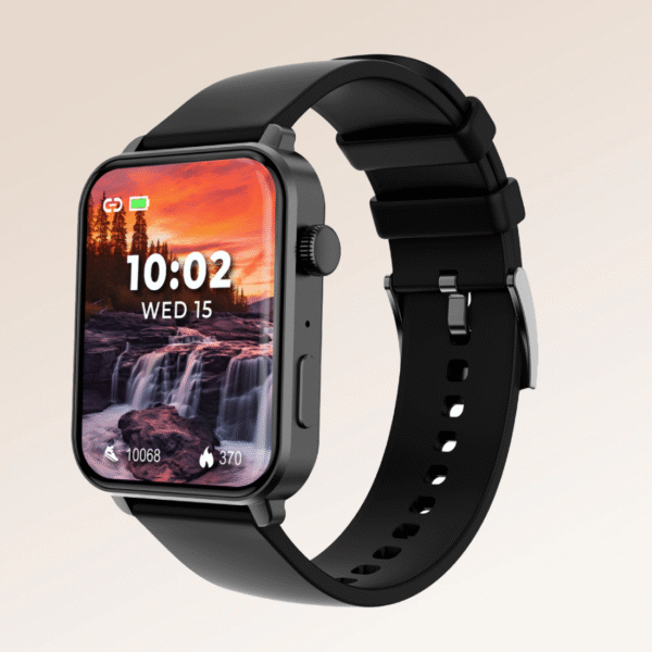 beatXP Unbound 1.78" Super AMOLED Display Smartwatch, 800 Nits & Bluetooth Calling Smartwatch  (Electric Black Strap, Free Size)