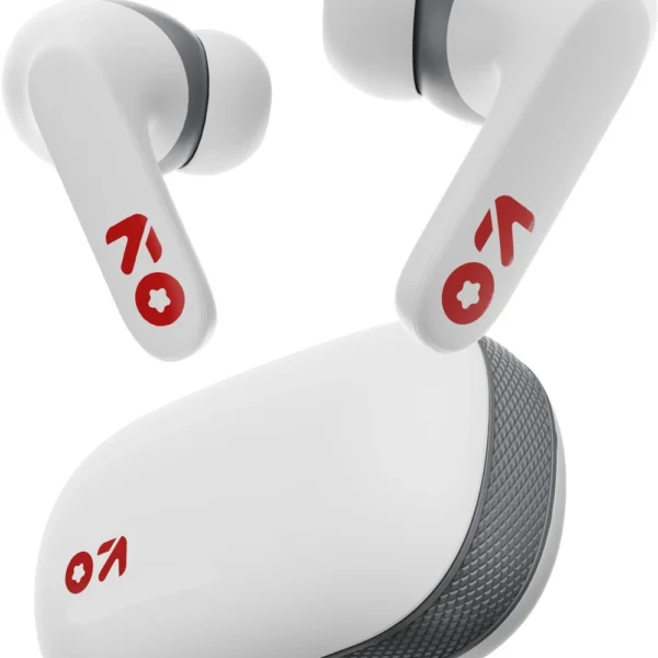 Y1 with Zen ENC Mic, 50H Battery, Fast Charging, Pro+ Calling Bluetooth Headset (White, True Wireless)